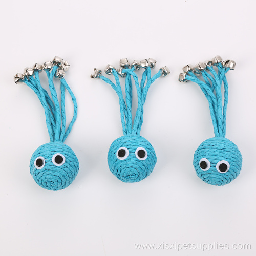 new-design octopus cat toy with bell toys